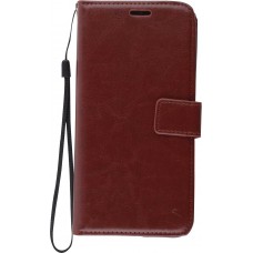 Hülle Samsung Galaxy A34 - Premium Flip Leder Tasche - Braun