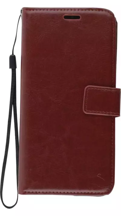Hülle Huawei P30 Pro - Premium Flip Leder Tasche - Braun