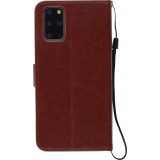 Hülle Samsung Galaxy S21 FE 5G - Premium Flip Leder Tasche - Braun