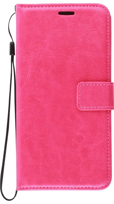 Hülle Samsung Galaxy S23+ - Premium Flip Leder Tasche - Dunkelrosa