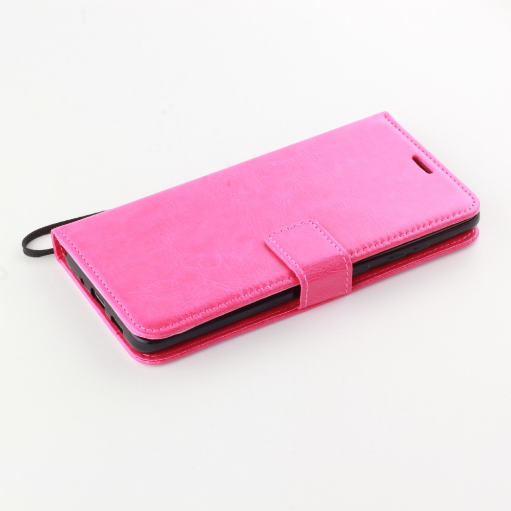 Fourre Samsung Galaxy S23+ - Premium Flip cuir lisse porte-cartes - Rose foncé