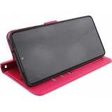 Fourre Samsung Galaxy S23+ - Premium Flip cuir lisse porte-cartes - Rose foncé
