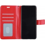 Hülle Huawei P30 Pro - Premium Flip Leder Tasche - Rot
