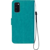 Hülle Samsung Galaxy S20+ - Premium Flip Leder Tasche - Türkis