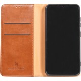 Samsung Galaxy S23+ Case Hülle - Flip Fierre Shann Echtleder - Braun