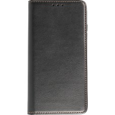 Fourre Samsung Galaxy S23+ - Flip Shierre Shann cuir véritable - Noir