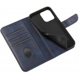 Galaxy S25 Case H&uuml;lle - Magnetischer Klapp-Lederh&uuml;lle - Dunkelblau