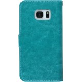 Hülle Samsung Galaxy S7 - Premium Flip - Türkis