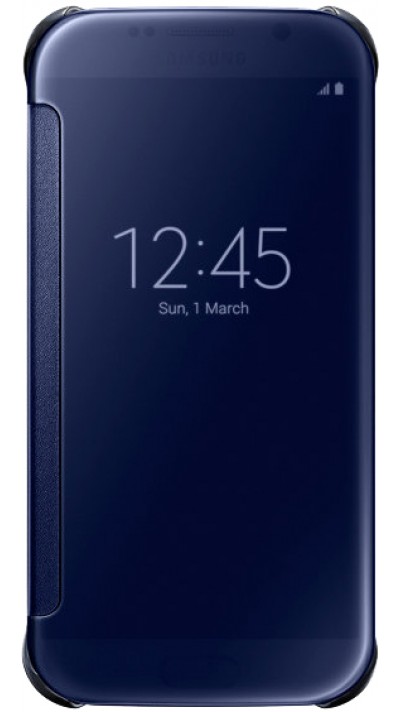 Hülle Samsung Galaxy S7 - Clear View Cover dunkelblau