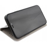 Hülle iPhone 12 mini - Flip Lines - Weiss