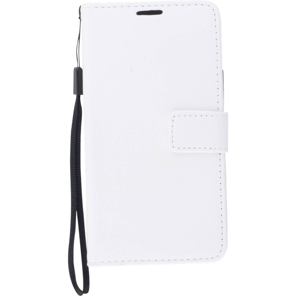 Hülle iPhone 11 - Premium Flip Leder Tasche - Weiss