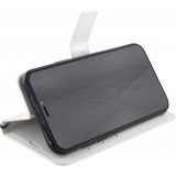 Hülle iPhone 11 - Premium Flip Leder Tasche - Weiss