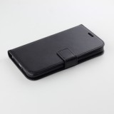 Hülle iPhone 12 mini - Premium Flip Leder Tasche - Schwarz