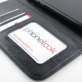 Hülle iPhone 12 mini - Premium Flip Leder Tasche - Schwarz