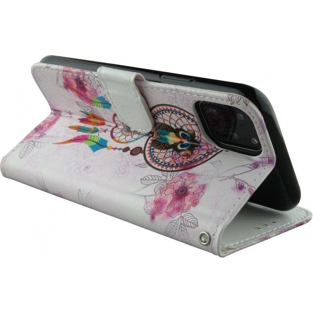 Hülle iPhone 11 - Flip Dreamcatcher owls