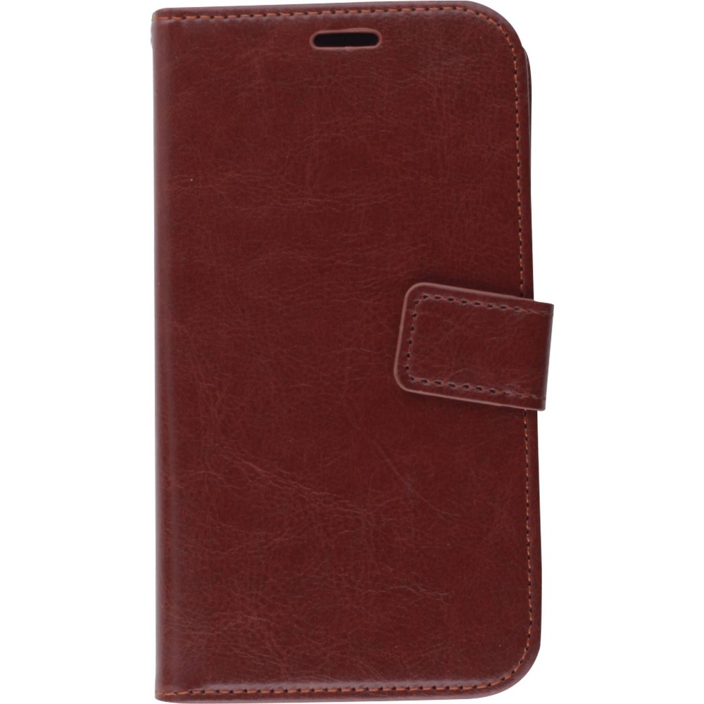 Hülle iPhone 11 Pro - Premium Flip Leder Tasche - Braun