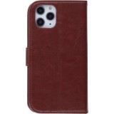 Hülle iPhone 11 Pro - Premium Flip Leder Tasche - Braun