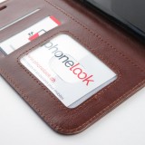 Hülle iPhone 11 Pro - Premium Flip Leder Tasche - Braun