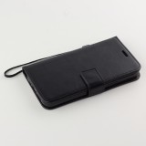 iPhone 13 Pro Max Case Hülle - Premium Flip Leder Tasche - Schwarz