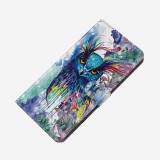 Hülle iPhone 16e - 3D Flip Bunte Eule