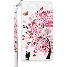 iPhone 16e Case Hülle - 3D Flip Baum in voller Blüte