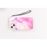 iPhone 13 Case Hülle - Flip Wallet Liquid Color mit Magnet Verschluss - Purple Sunset