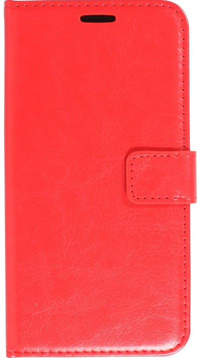 Samsung Galaxy S24 Ultra Case Hülle - Premium Flip Leder Tasche - Rot