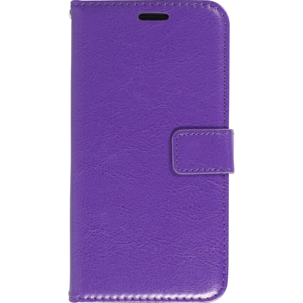 Samsung Galaxy S25 Case Hülle - Premium Flip Leder Tasche - Violett
