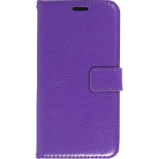 Samsung Galaxy S25 Case Hülle - Premium Flip Leder Tasche - Violett