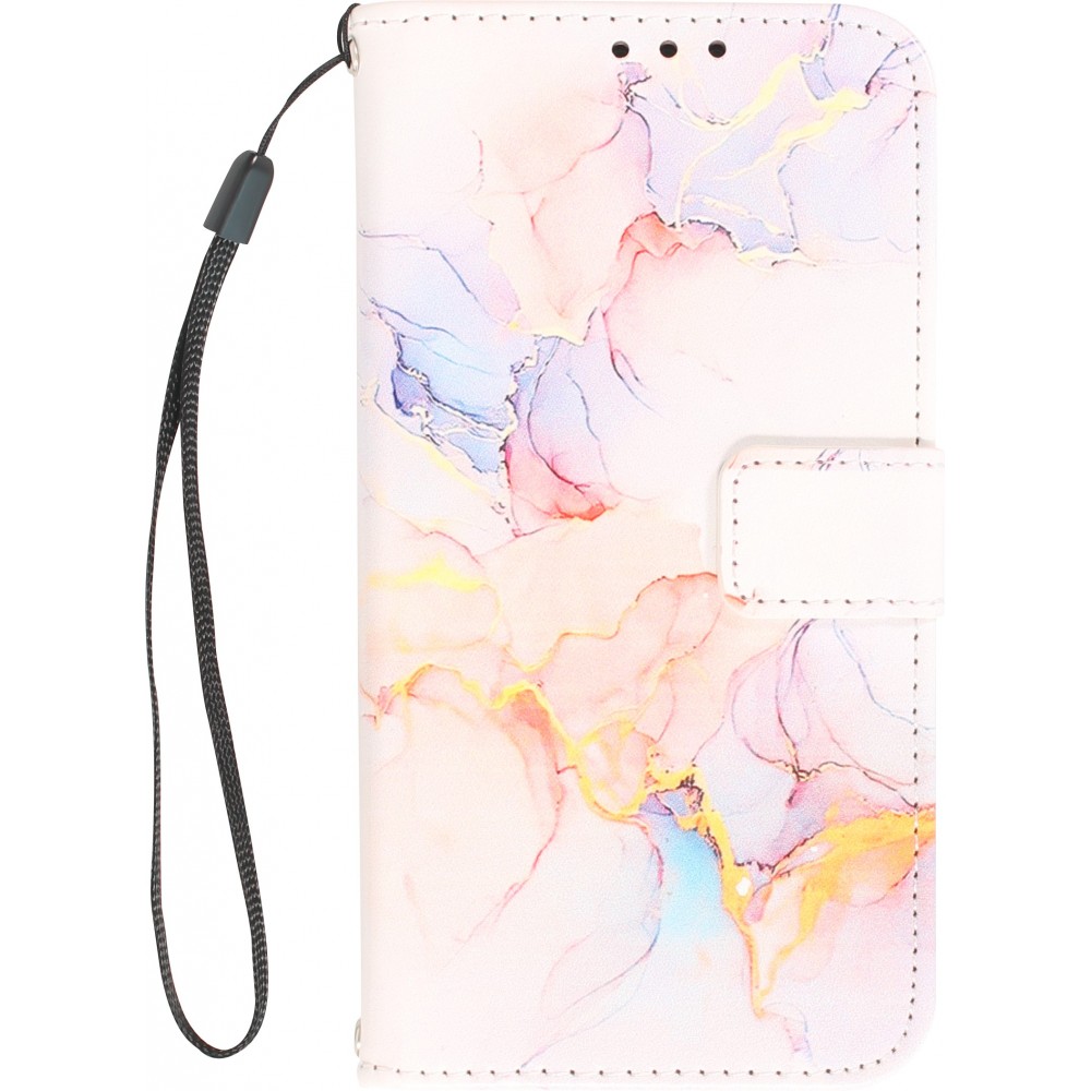 iPhone 13 Pro Case Hülle - Flip Wallet Liquid Color mit Magnet Verschluss - Sunrise