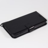 iPhone 14 Pro Case Hülle - Premium Flip Leder Tasche - Schwarz