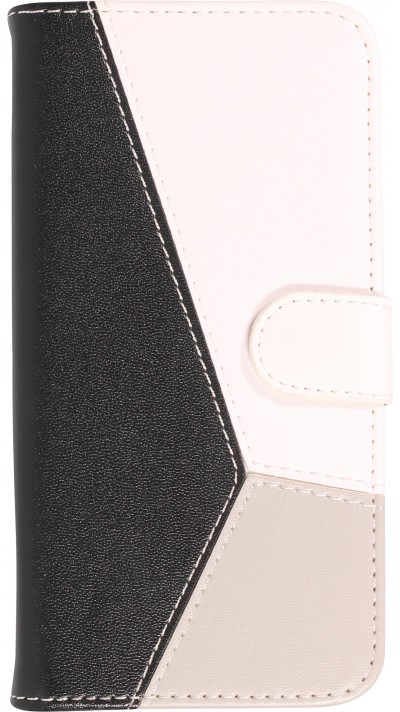 Fourre iPhone 14 Pro Max - Flip Géometrique - Noir & blanc