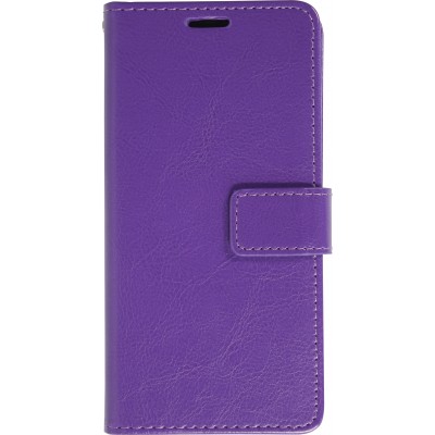 Hülle iPhone 16 - Premium Flip Leder Tasche - Violett