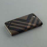 Hülle iPhone 7 / 8 / SE (2020, 2022) - Flip Lines - Braun