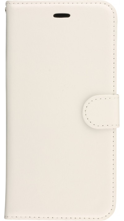 Hülle iPhone 7 / 8 / SE (2020, 2022) - Premium Flip Leder Tasche - Weiss