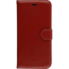 Hülle Samsung Galaxy S25 - Premium Flip Leder Tasche - Braun