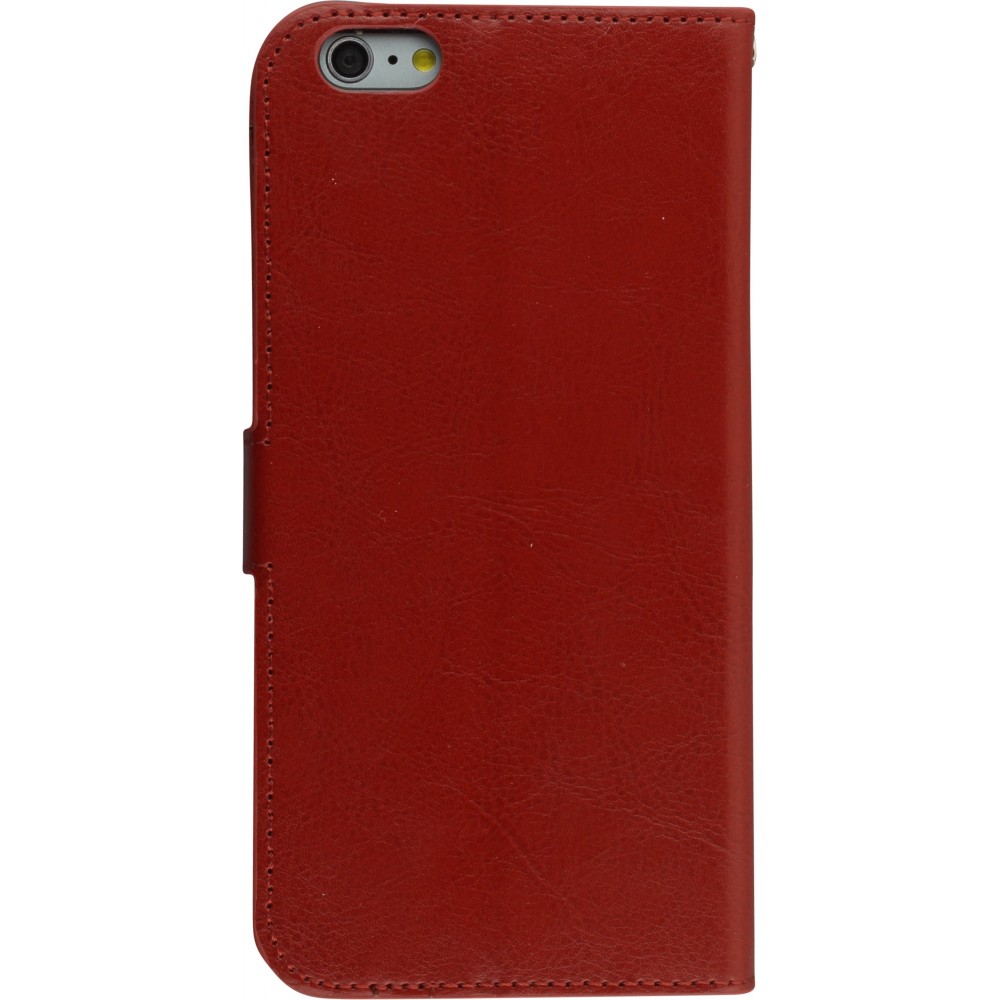 Hülle Samsung Galaxy S25 - Premium Flip Leder Tasche - Braun