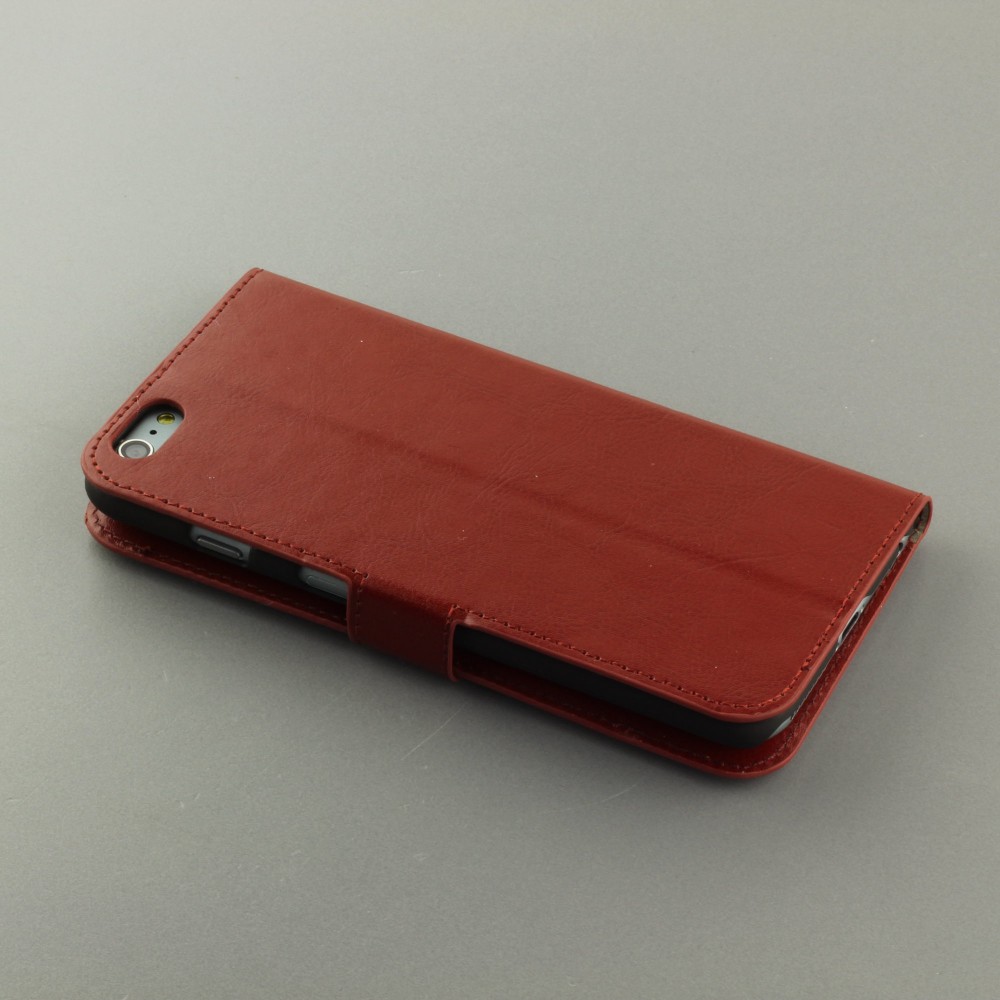 Hülle Samsung Galaxy S25 - Premium Flip Leder Tasche - Braun