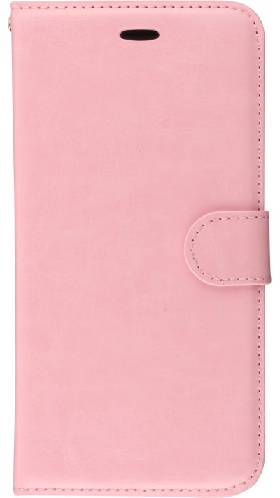 Hülle iPhone 7 / 8 / SE (2020, 2022) - Premium Flip Leder Tasche - Hellrosa