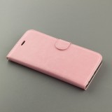 Hülle iPhone 16e - Premium Flip Leder Tasche - Hellrosa