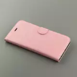 Hülle iPhone 16e - Premium Flip Leder Tasche - Hellrosa