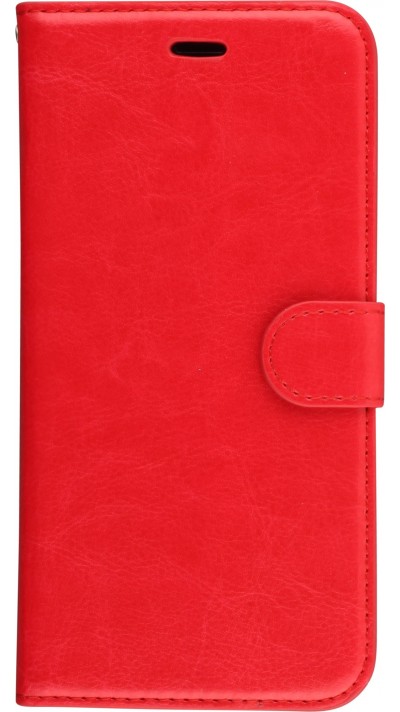 Hülle iPhone 7 / 8 / SE (2020, 2022) - Premium Flip Leder Tasche - Rot