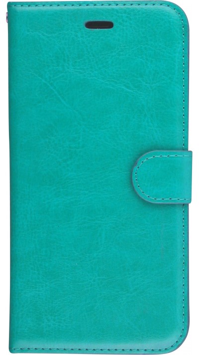 Hülle iPhone 7 / 8 / SE (2020, 2022) - Premium Flip Leder Tasche - Türkis