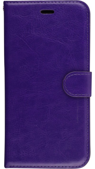 Hülle iPhone 7 / 8 / SE (2020, 2022) - Premium Flip Leder Tasche - Violett
