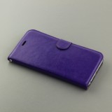 Hülle iPhone 16e - Premium Flip Leder Tasche - Violett