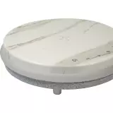 Haut-parleur Bluetooth + station de charge sans fil Qi wireless 10W avec lumière LED en marbre
