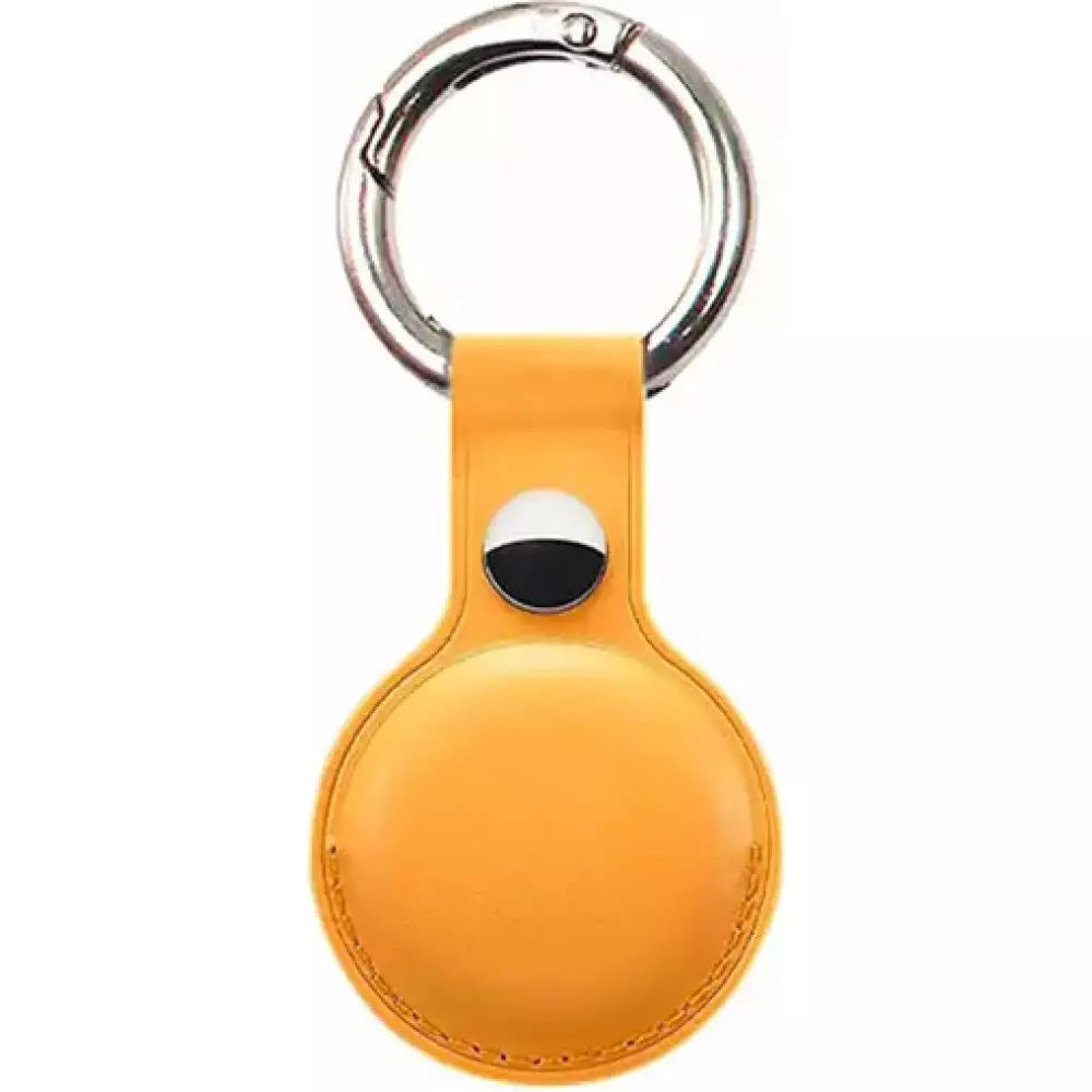 AirTag Schlüsselanhänger - Leder - Gelb