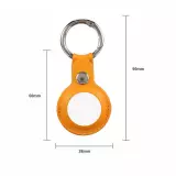 AirTag Schlüsselanhänger - Leder - Gelb