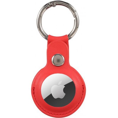 Porte-clés AirTag - Cuir - Rouge