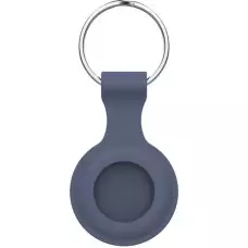 AirTag Schlüsselanhänger - Silikon - Blau grau
